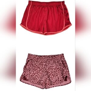 Aviva Members Mark Womens Lined Running Shorts Lot Of 2 Size Large XL Pink EUC